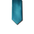 Solid Satin Turquoise Skinny Tie
